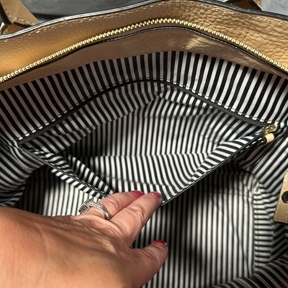 Kate Spade Claremont Drive Marcella Cashew Tan Satchel Handbag, GUC - Picture 11 of 16